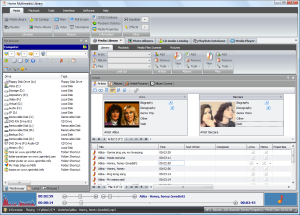 Main window of Sprintbit Media Player Home Multimedia Library