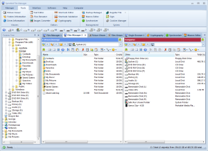 Main window of  Sprintbit File Manager